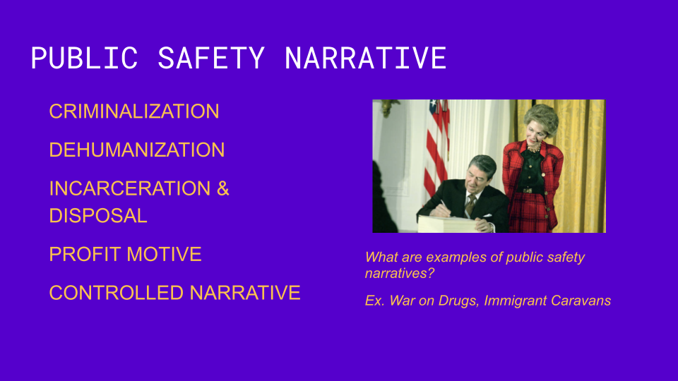 The Criminalization, Exploitation, and Disposal of Immigrants presentation screen shot